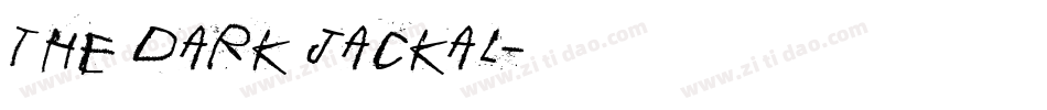 The Dark Jackal字体转换
